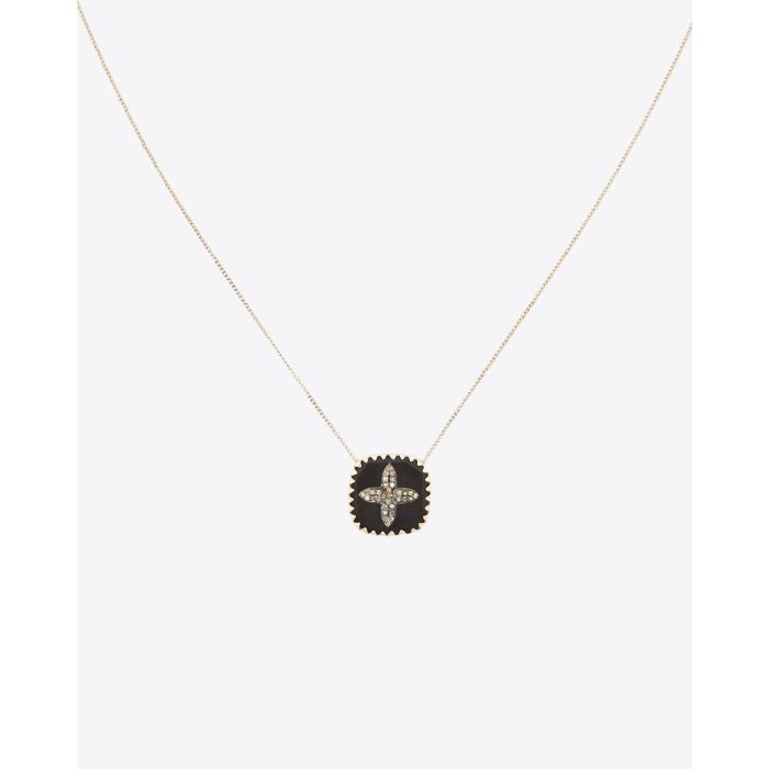 Collier Bowie Pascale Monvoisin Noir Diamant
