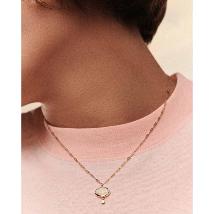 Pascale Monvoisin Collier Opale Diamant