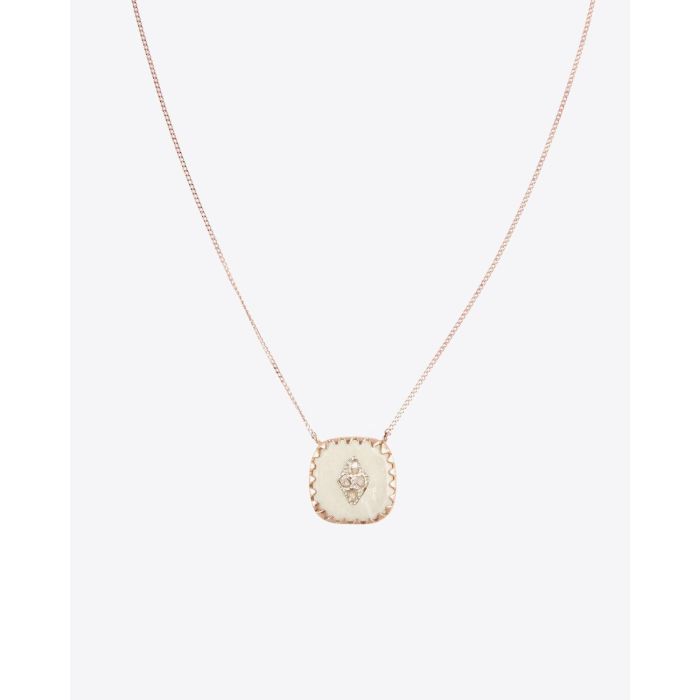 Pascale Monvoisin Pierrot N°2 Collier Blanc & Diamants