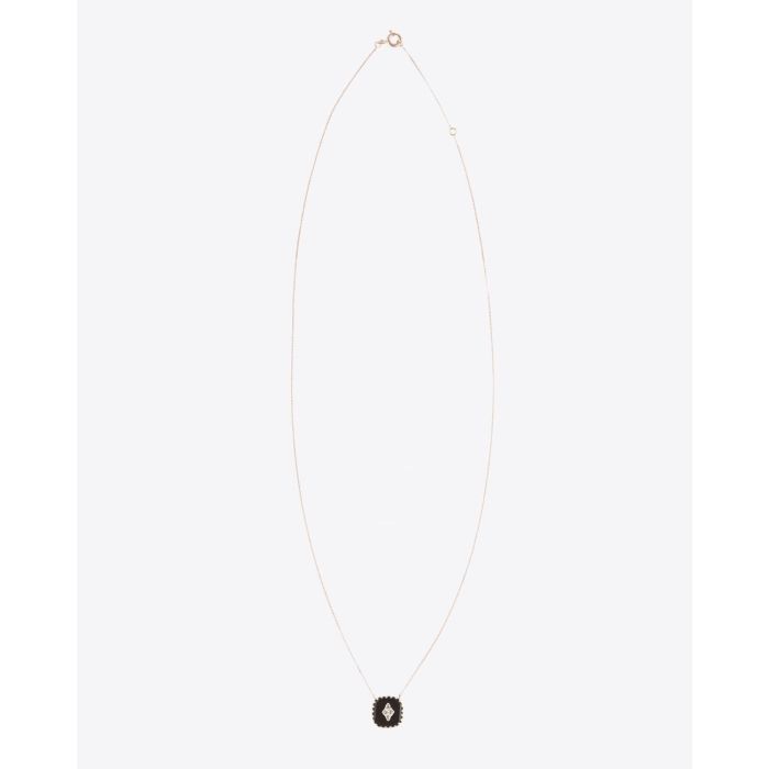 Collier Pascale Monvoisin Pierrot noir diamant 