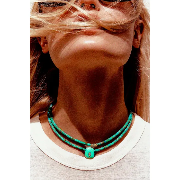 Collier Taylor N°2 Pascale Monvoisin turquoise 
