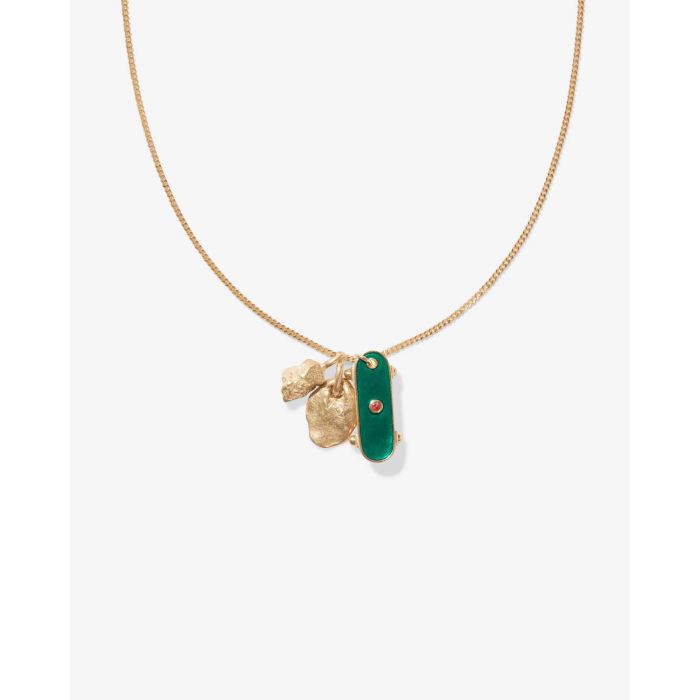 Pendentif Fred Pascale Monvoisin. Sur une chaine en accumulation avec d'autres médailles Pascale Monvoisin. 