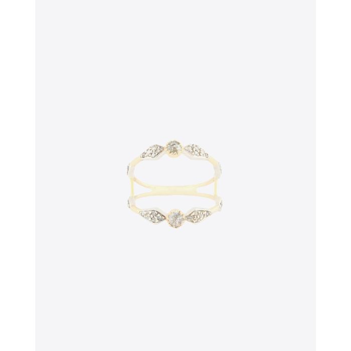 Pascale Monvoisin Adele N°3 Bague Or Jaune 9k, argent & diamants