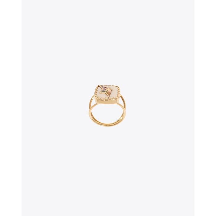 Pascale Monvoisin Bague Varda N°1 – Blanc Rainbow