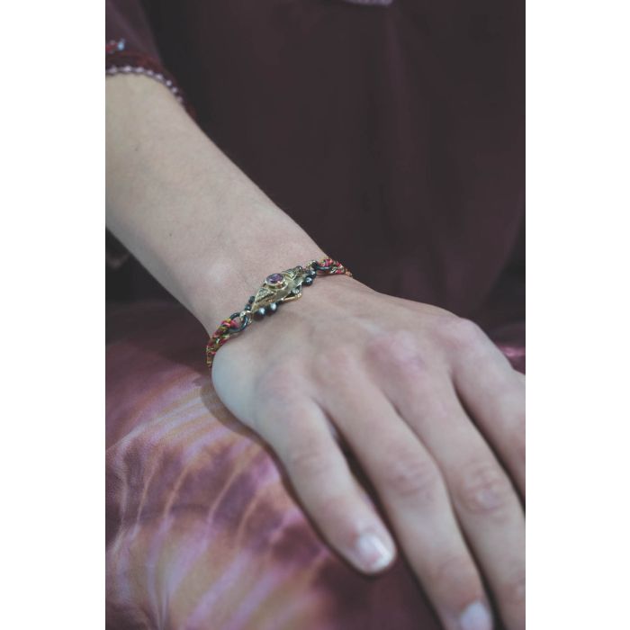 Patricia Arango Bracelet Nawi  Tourmaline Rose Or