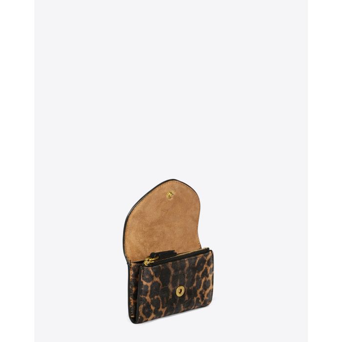 Jérôme Dreyfuss Accessoires Collection Helmut PM Split Suede - Léopard Chamois