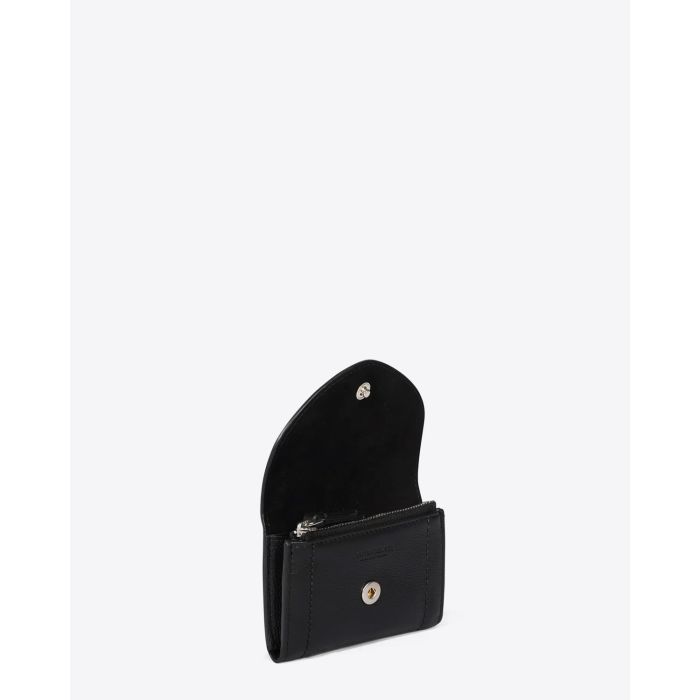 Jérôme Dreyfuss Accessoires Collection Helmut PM Calfskin - Noir Silver