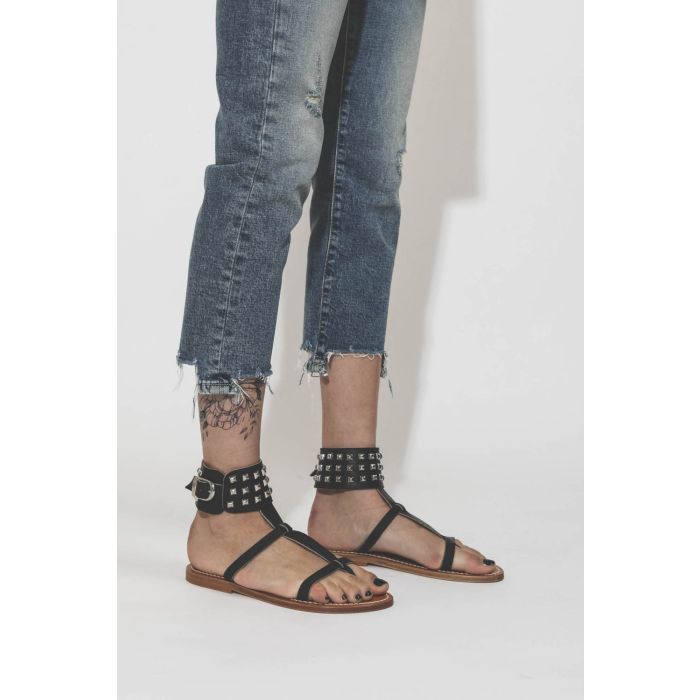 R13 Jean Boy Straight With Rips – Carlton