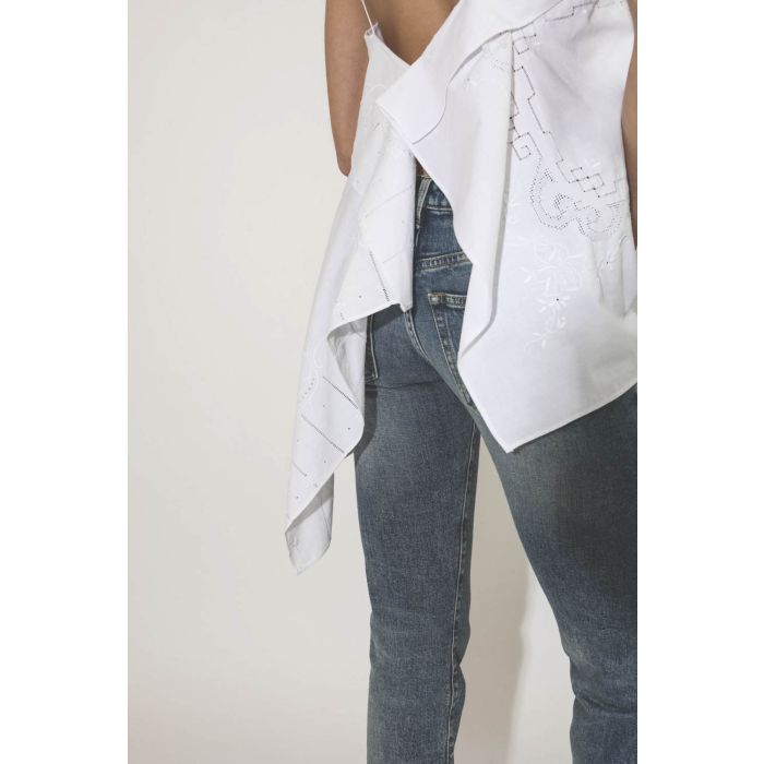 R13 Jean Boy Straight With Rips – Carlton