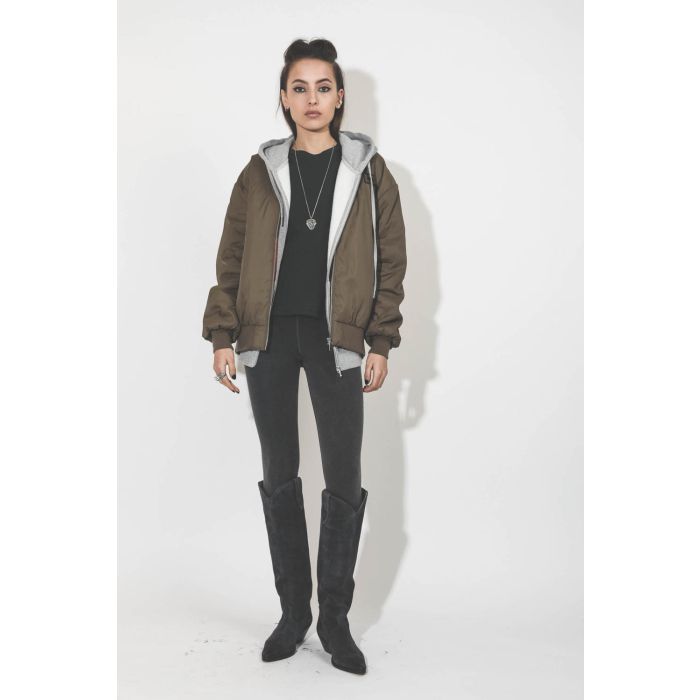 Ragdoll LA Oversized Hoodie W/Zip - Heather Grey