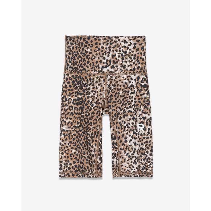Ragdoll LA Work Out Biker Shorts –  Brown Leopard