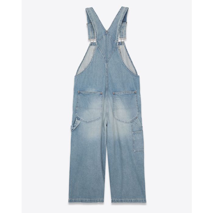 Salopette en jean bleu ciel Denimist Relaxed Overall. Dos.