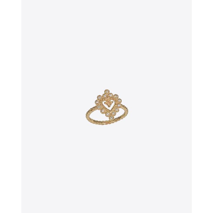 Bague Love Delight 2 en or jaune et diamants blancs Vanessa De Jaegher