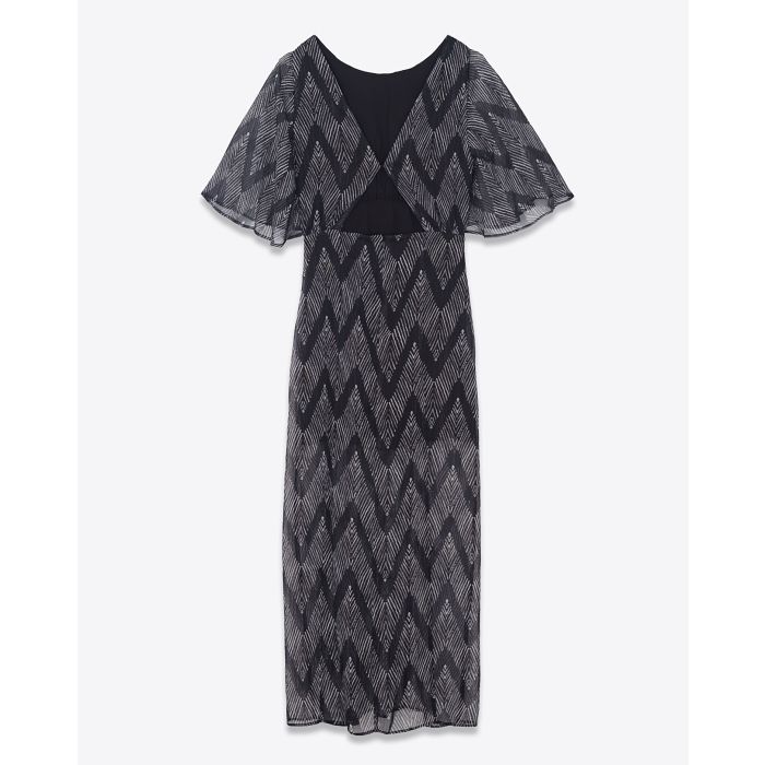 Mikuta Robe Longue Ouverte Métallique