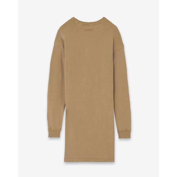 Robe Pipper Isabel Marant Etoile en molleton drapé, vue de dos.