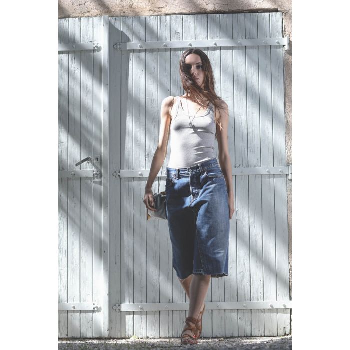 Rory William Docherty The Re Work Jean Skirt – Vintage Indigo