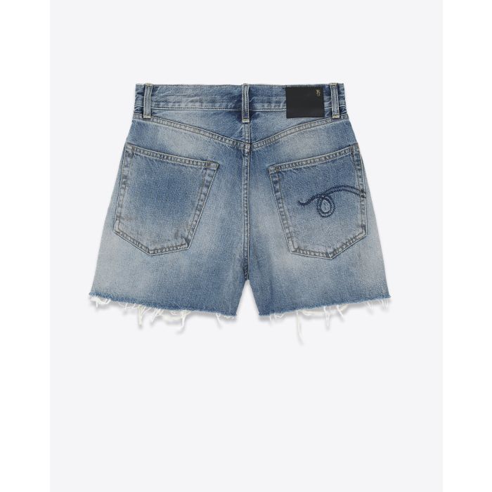 R13 Short Rose Baggy Turner Blue