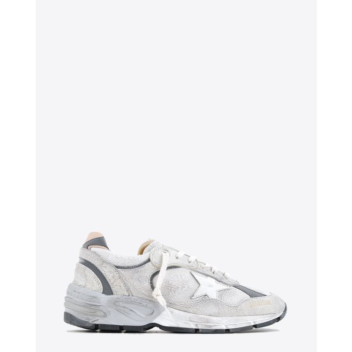 Sneakers Golden Goose Running Dad grise. Profil.