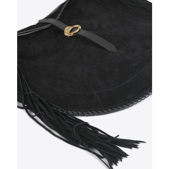 Sac Besace Altay Isabel Marant en cuir suédé noir. 