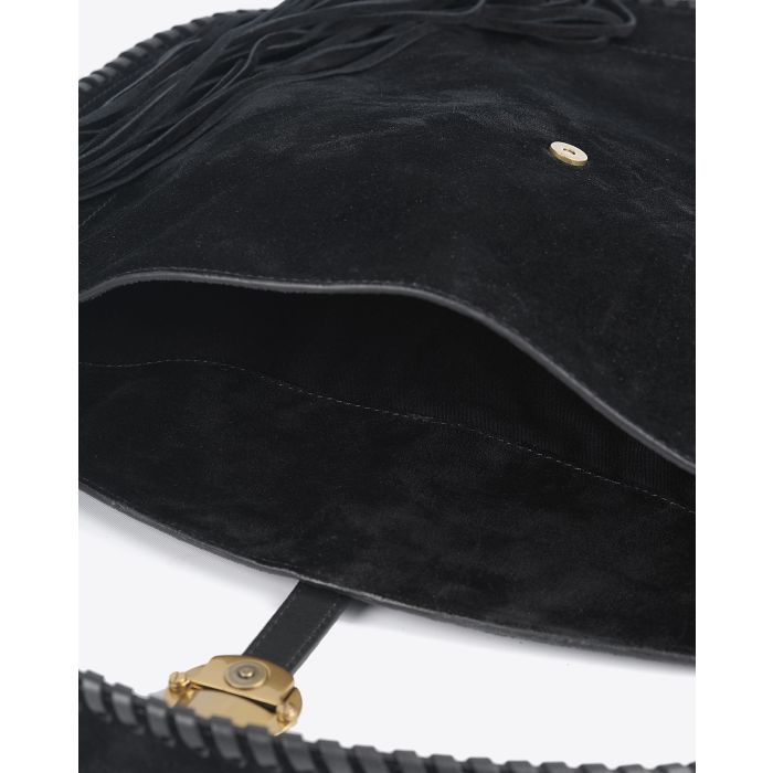 Sac Besace Altay Isabel Marant en cuir suédé noir. 