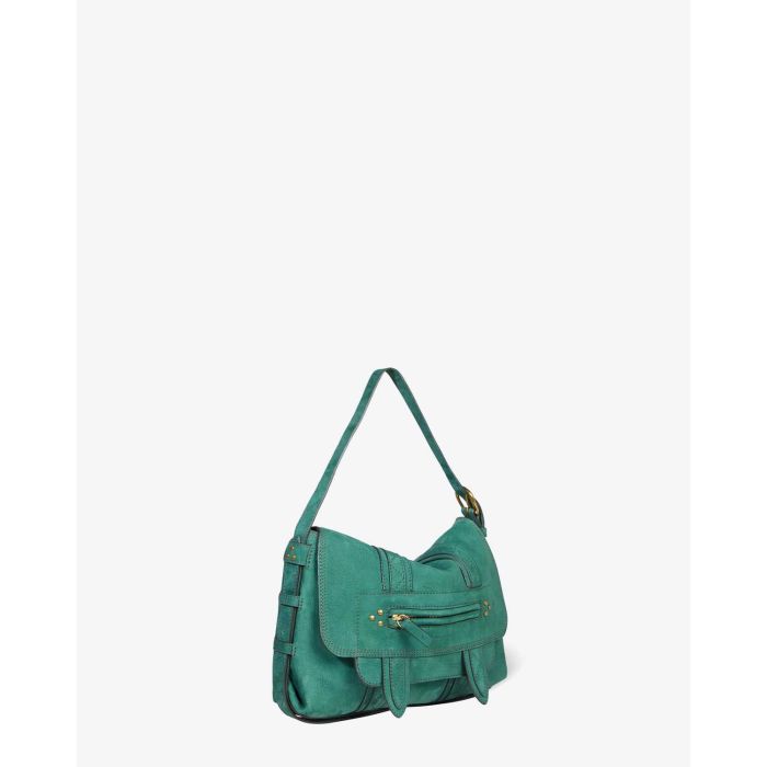 Sac Joe S en cuir croco emeraude Jérôme Dreyfuss 