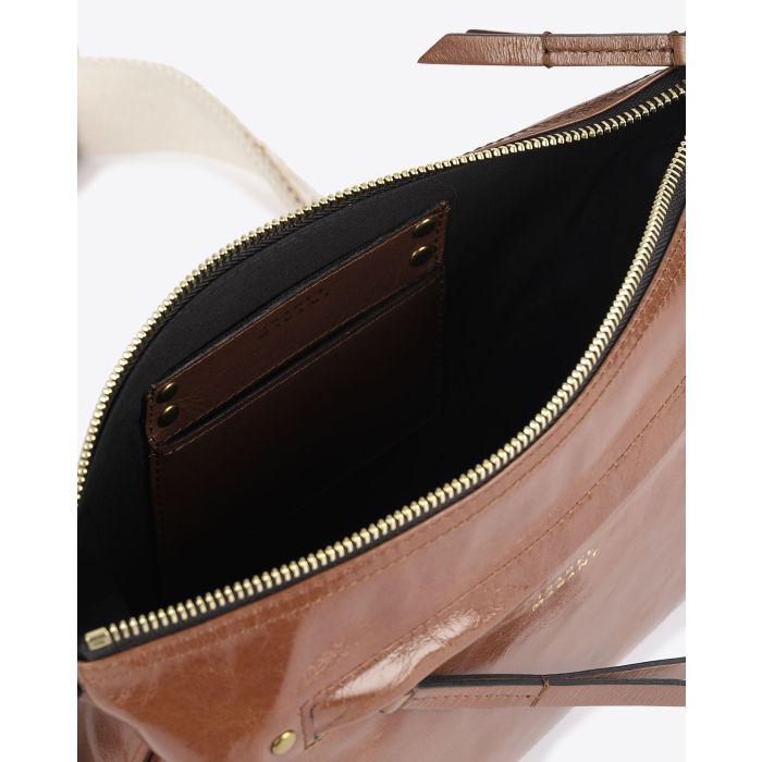 Sac Nessah Isabel Marant en cuir cognac. 
