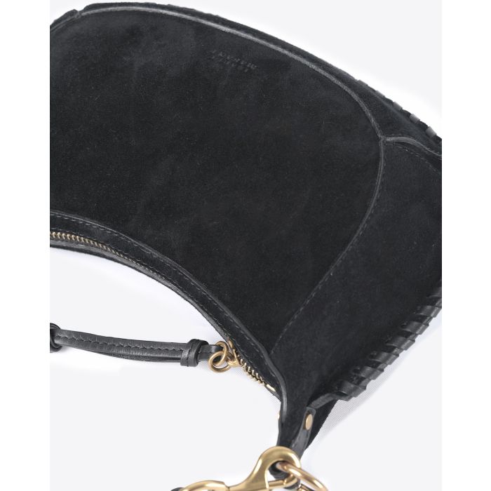 Sac Oskan Moon Isabel Marant en cuir suédé noir. 