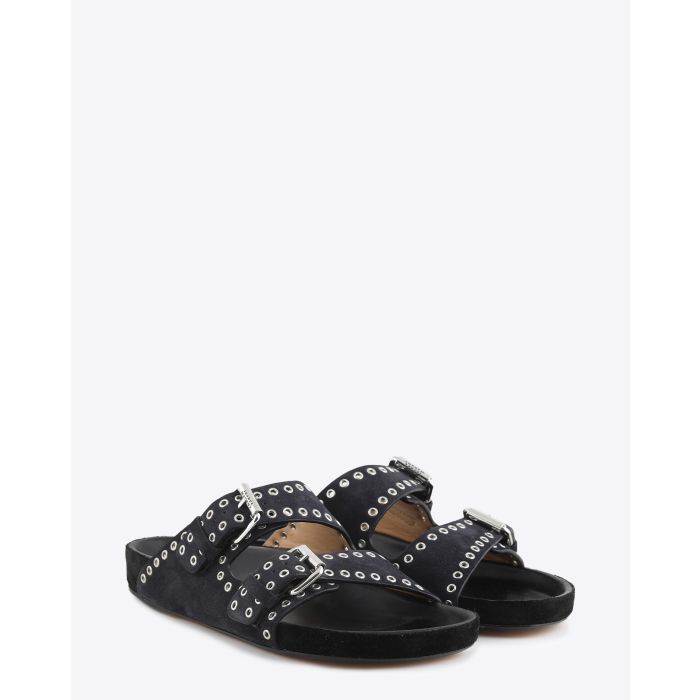 Isabel Marant sandales Lennyo noires. Face. 