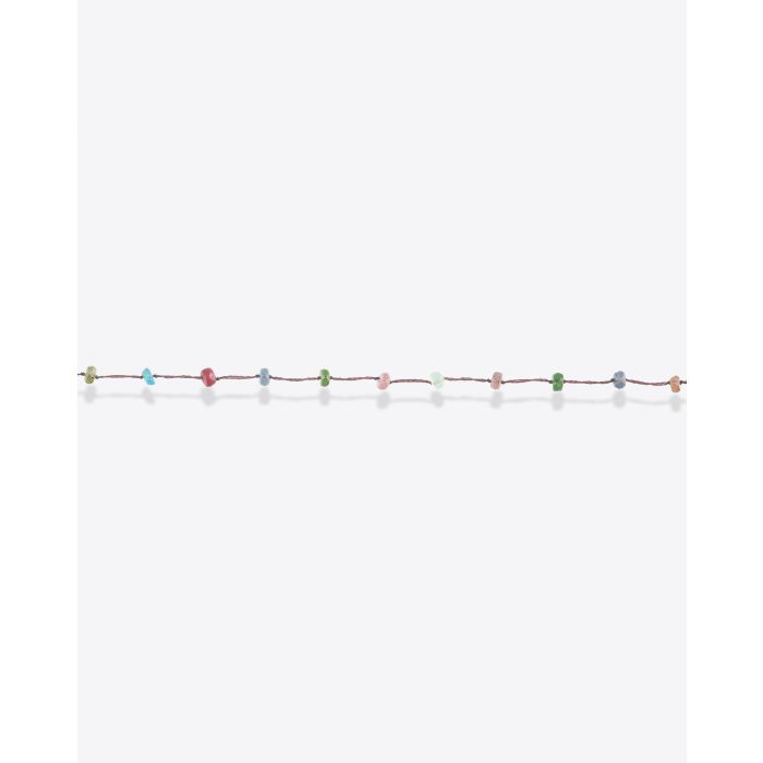 Bracelet trois Tours Loopy Fairy Sharing sur Cordon Aubergine
