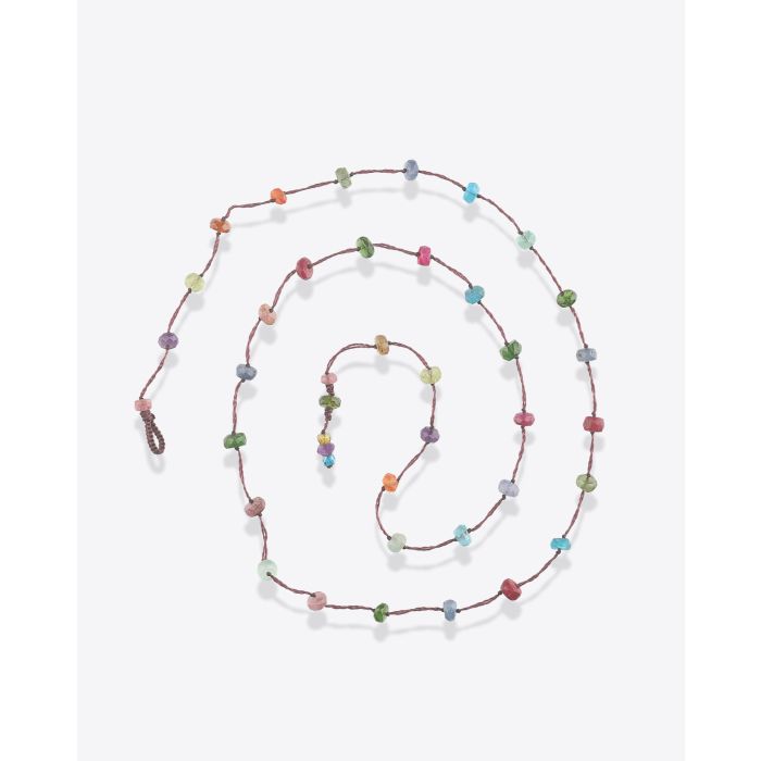 Bracelet trois Tours Loopy Fairy Sharing sur Cordon Aubergine

