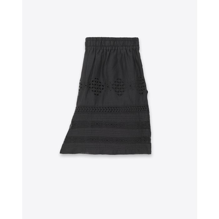 Short Damina Isabel Marant Etoile en coton noir. Vue profil
