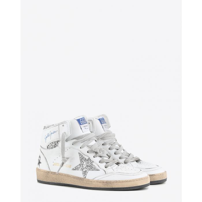 Sneakers Golden Goose Woman Permanent Sky Star - White Silver 80185

