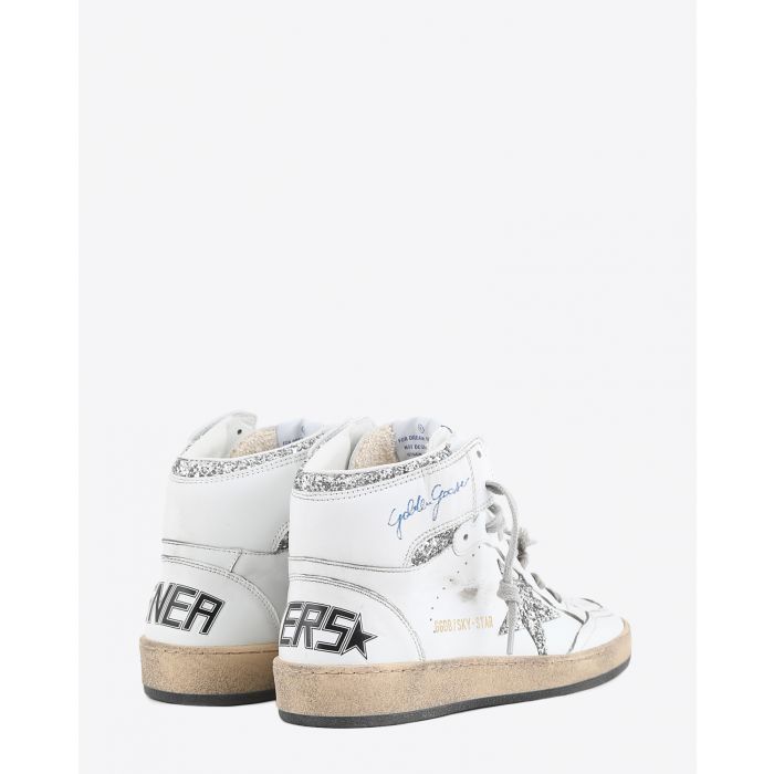 Sneakers Golden Goose Woman Permanent Sky Star - White Silver 80185
