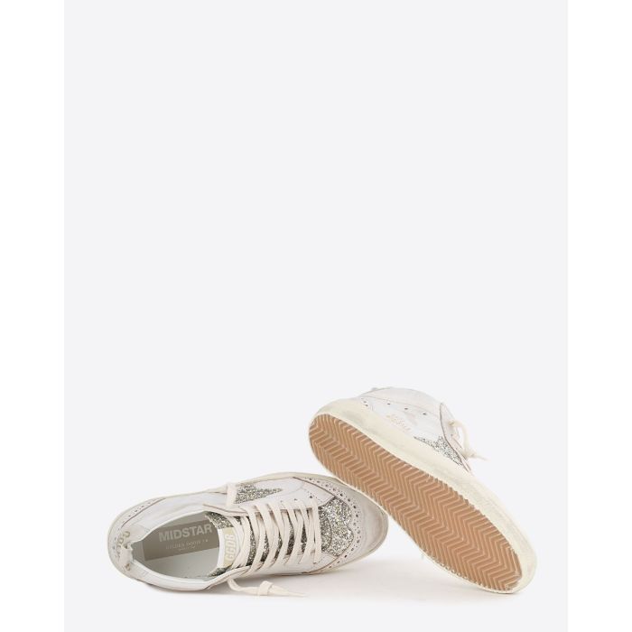 Golden Goose Femme Sneakers Mid Star – Beige Platinium 15647