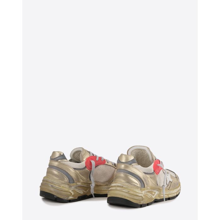 Sneakers Running Dad Golden Goose femme dorée étoile blanche. Dos.