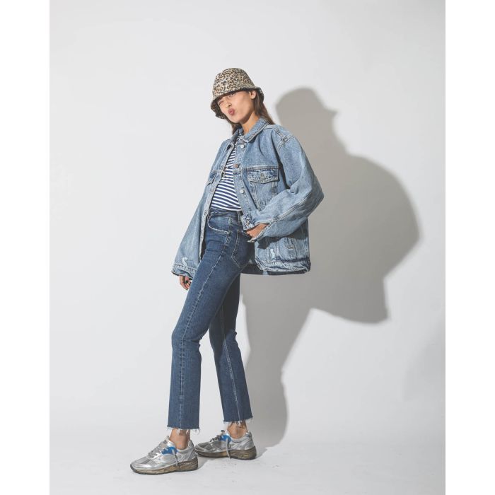 Sneakers running dad white silver 70137 Golden Goose.