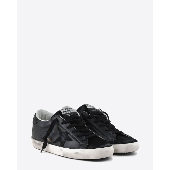  Golden Goose  SneakersSuperstar Black Suede Glitter
