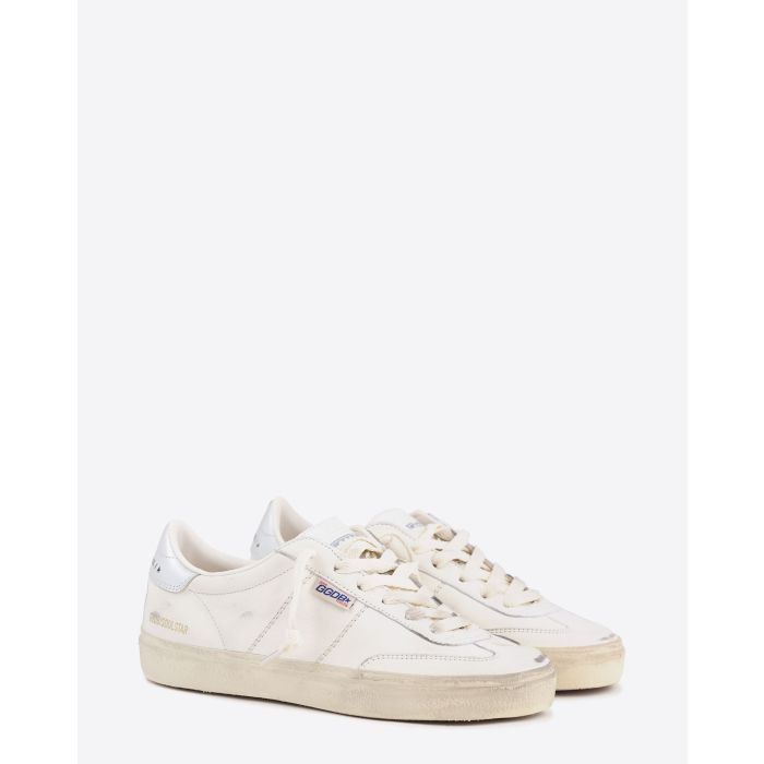 Golden Goose Femme Sneakers Soul-Star Blanc Argent 80185