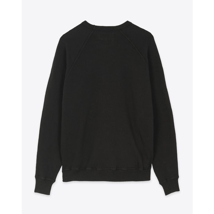 Sweatshirt College The Great en coton noir. Vue dos. 