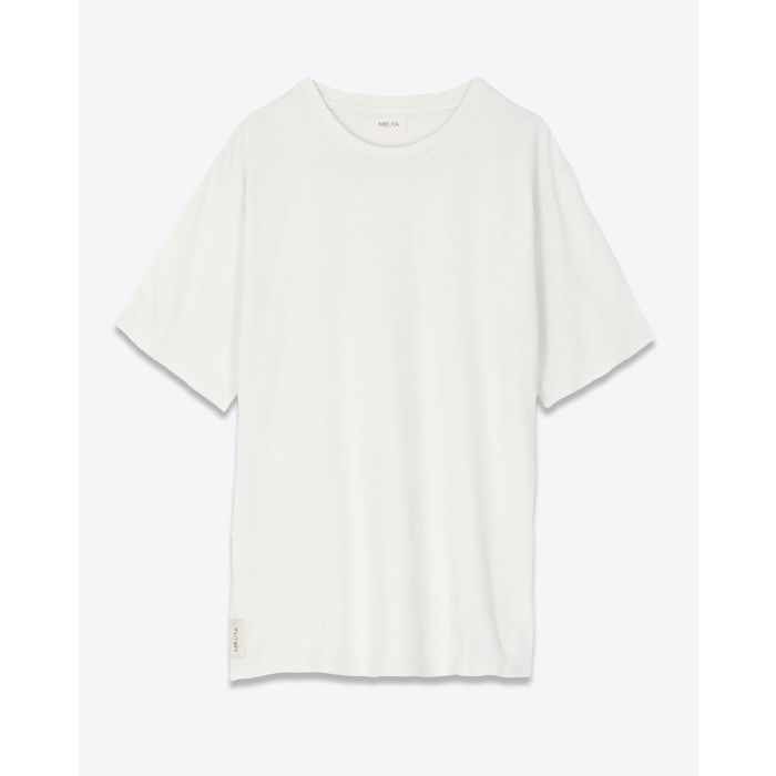 Mikuta Tee-Shirt Coton Vintage Blanc