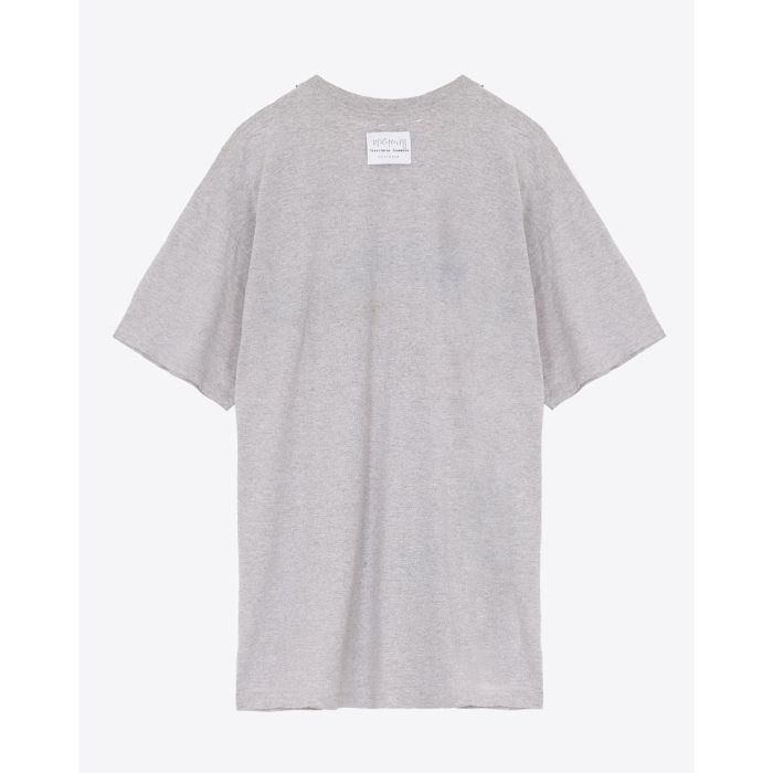 T-shirt Upcycling Nike Football Yekaterina Ivankova en jersey gris chiné. Vue de dos.