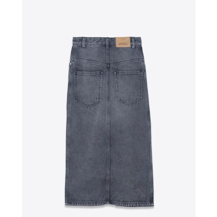 Isabel Marant Etoile Jupe Tilauria Gris Clair