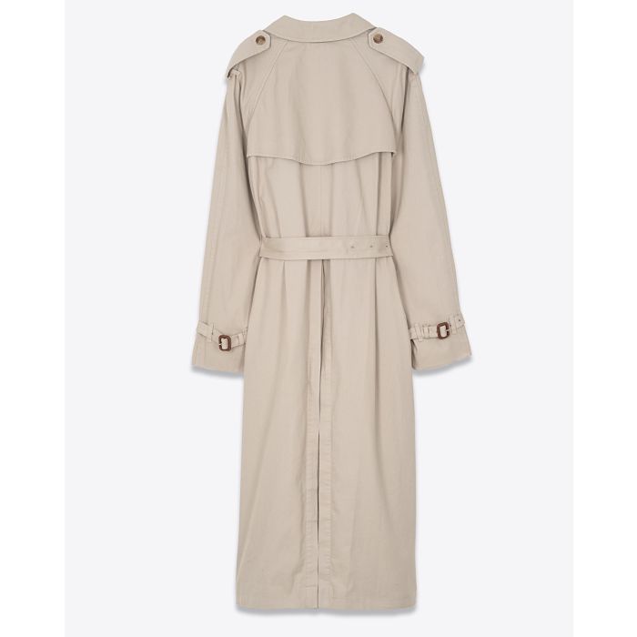 Manteau Trench Denimist beige. Vue dos. 