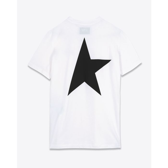 Tee-Shirt Golden Goose Star W'S Regular blanc vue dos. 