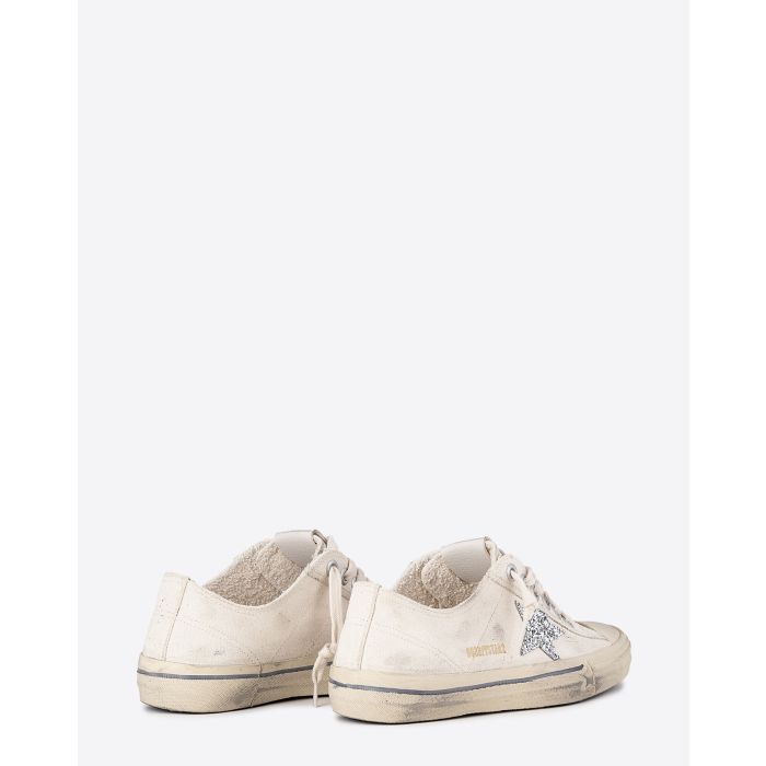 Golden Goose Femme Sneakers V-Star 2 Beige Argent 15260