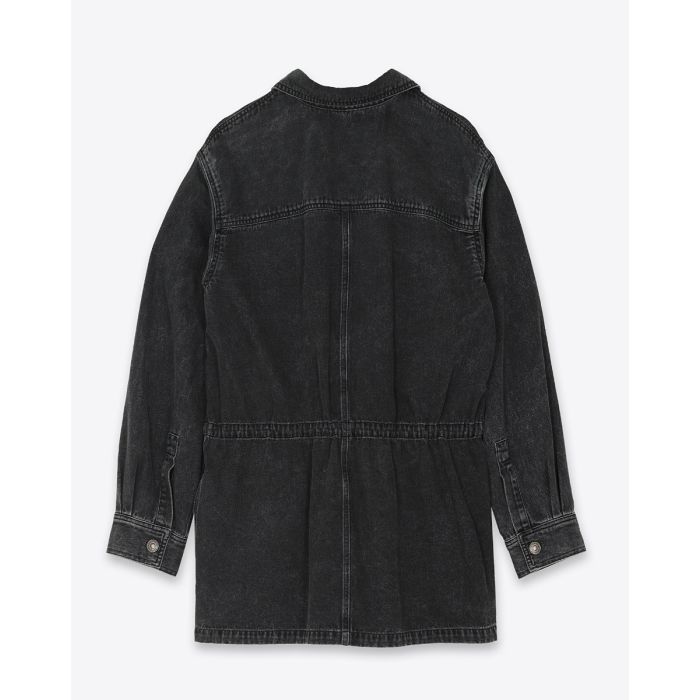 Veste Nossia Isabel Marant Etoile en denim vintage black. Vue de dos.