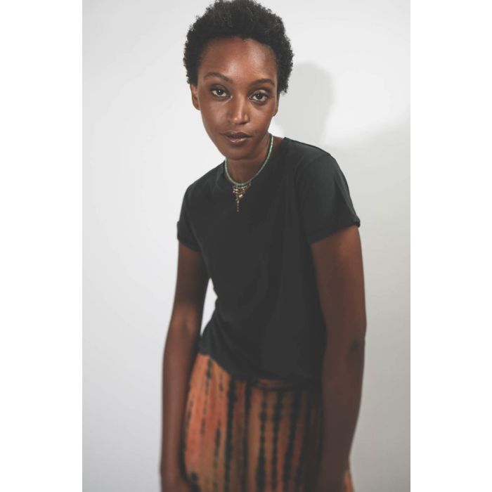 Tee-shirt noir en coton Vintage tee Ragdoll LA
