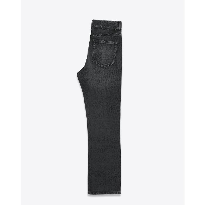  Jeans Golden Goose Cropped Flare en denim gris 