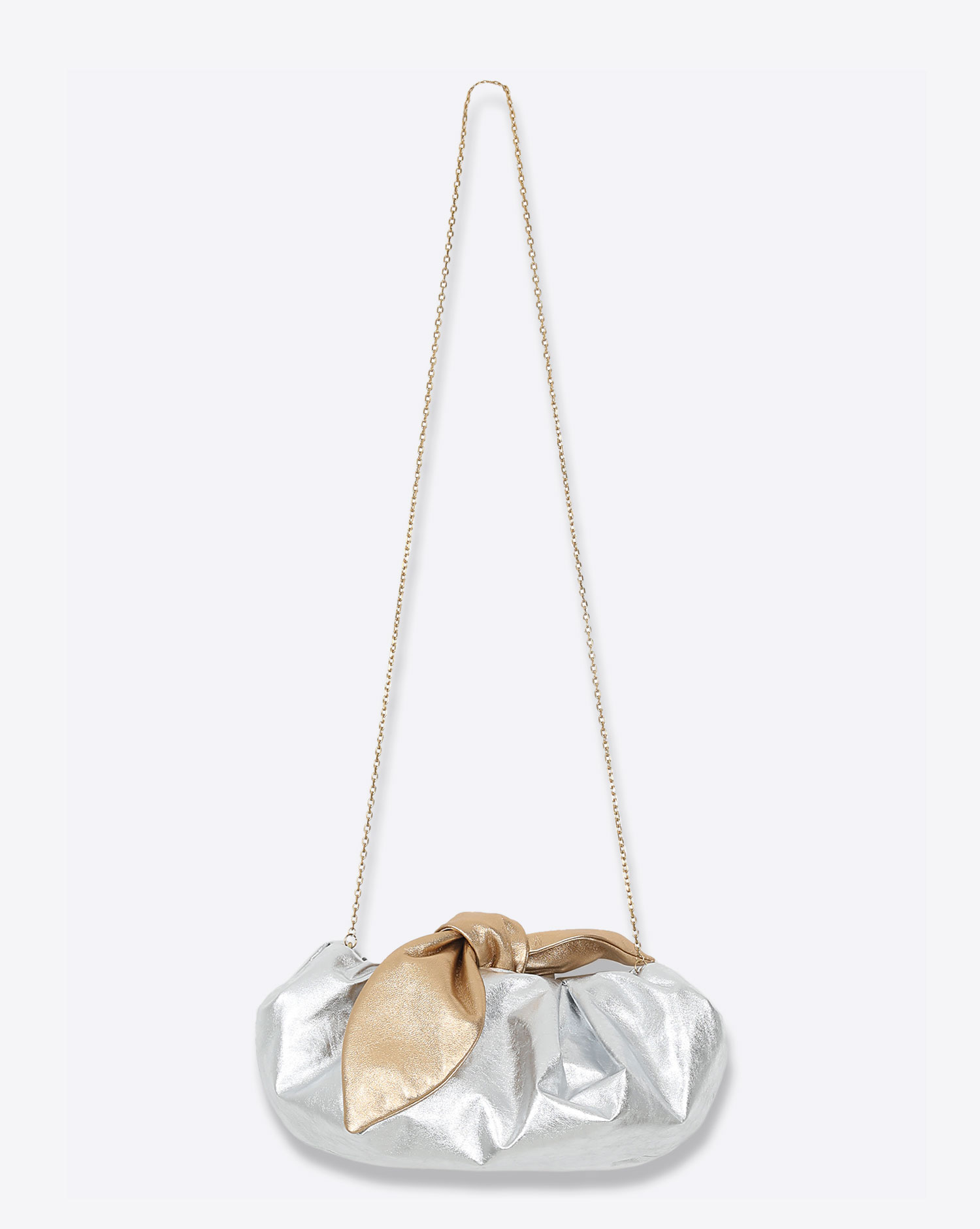 Rory William Docherty Baby Bow Bag – Silver Gold