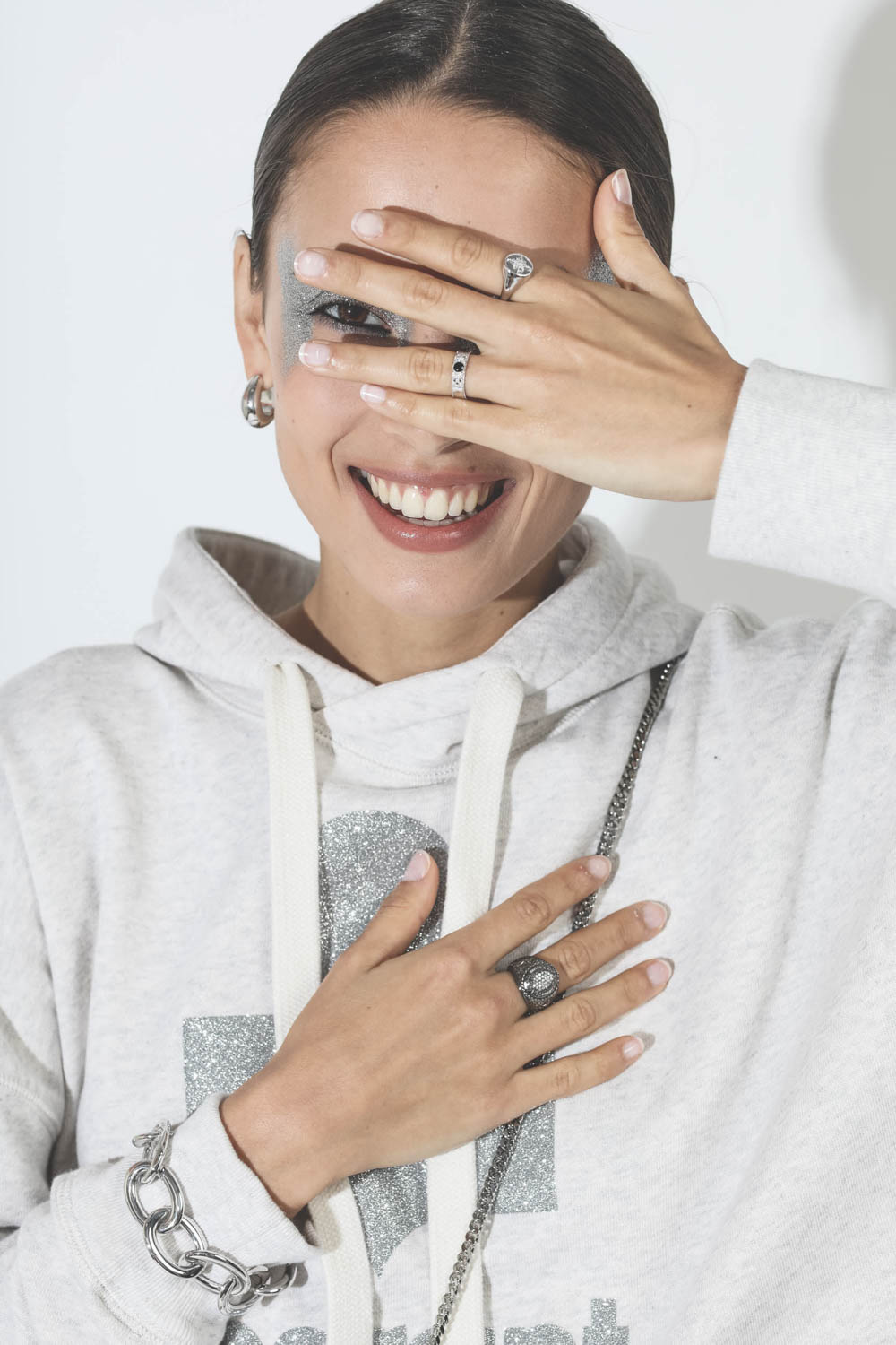 De Jaegher Bague Love Song – Argent Onyx et Diamants